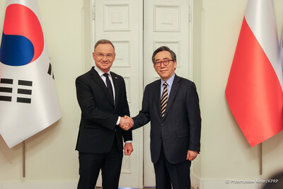 Prezydent RP przyjął Ministra Spraw Zagranicznych Republiki Korei