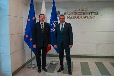 Spotkanie Szefa BBN z Ambasadorem Łotwy