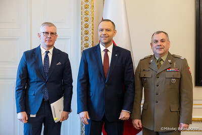 Spotkanie Prezydenta RP z gen. Kukułą i gen. dyw. Kuptelem
