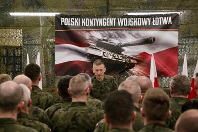 Gen. dyw. Adam Rzeczkowski w PKW Łotwa