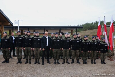 Prezydent RP na otwarciu strzelnicy sportowej w Bogutach–Piankach